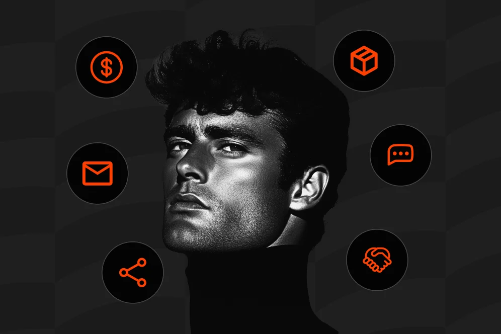 A sleek, professional media kit document displayed on a laptop screen next to a smartphone showing organized brand messages.