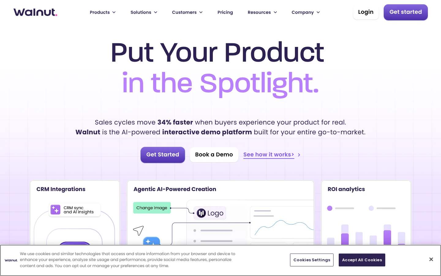 Screenshot of Walnut website