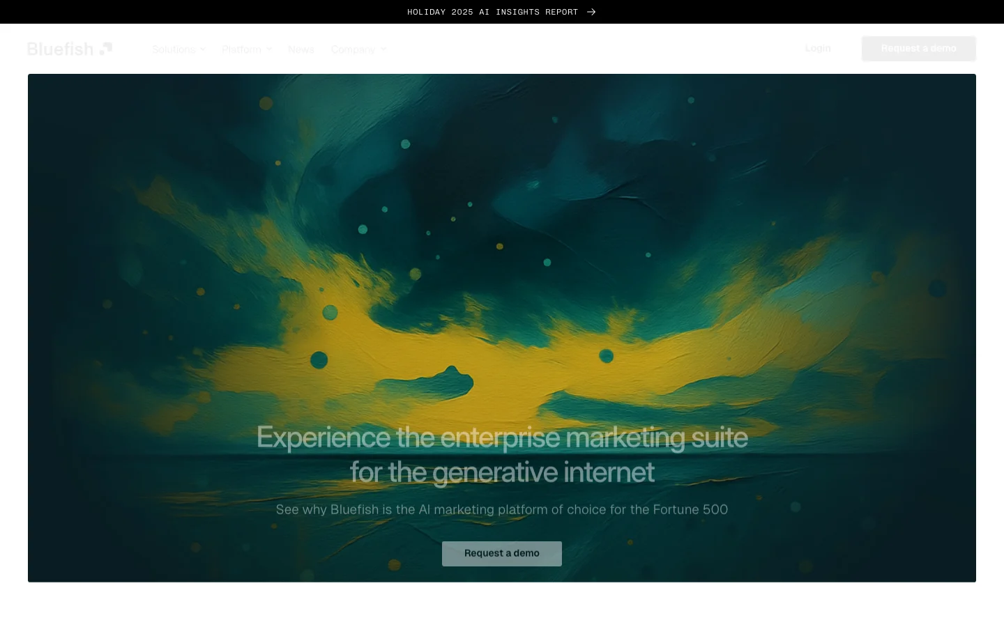 Screenshot of Bluefish AI website