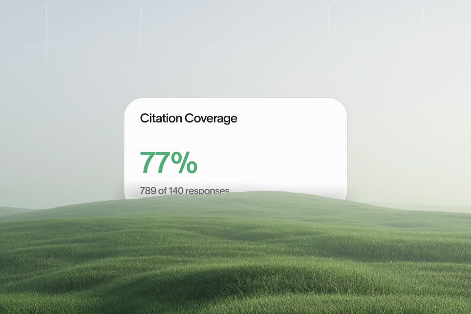 AI citation gap analysis chart: Brand mentions vs. clickable citations in AI answers.