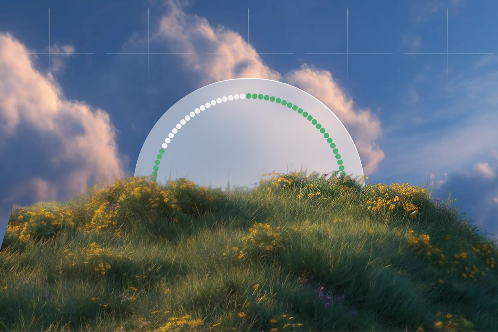 Diagram showing AI search visibility metrics improving with automation, not more hires.