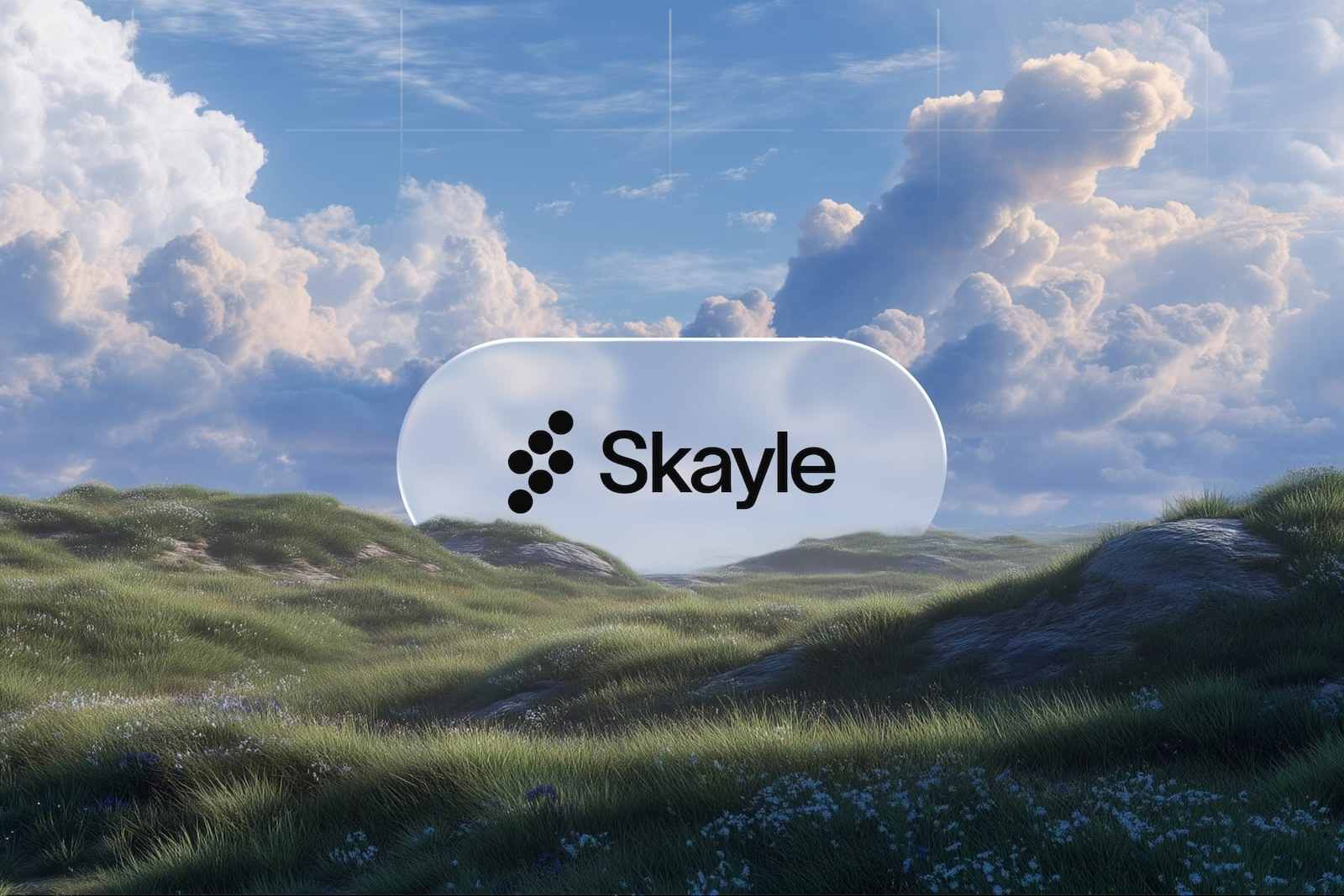 Two abstract, interconnected shapes, one red (Skayle), one blue (Profound), symbolizing AI visibility platforms and their