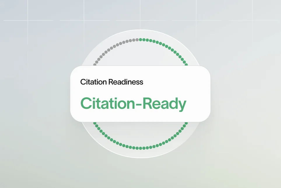 Organized knowledge base with clear citations, enabling AI to easily extract and verify information.