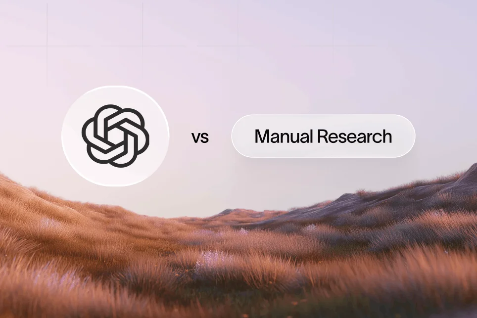 Two hands, one human, one robot, collaborating on research documents.