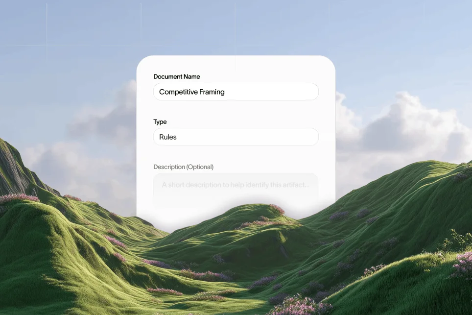A network of interconnected digital nodes representing SaaS integrations feeding data into an AI language model.