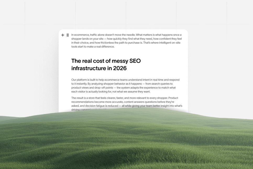 Server racks with glowing lights, representing efficient SEO infrastructure and data flow.