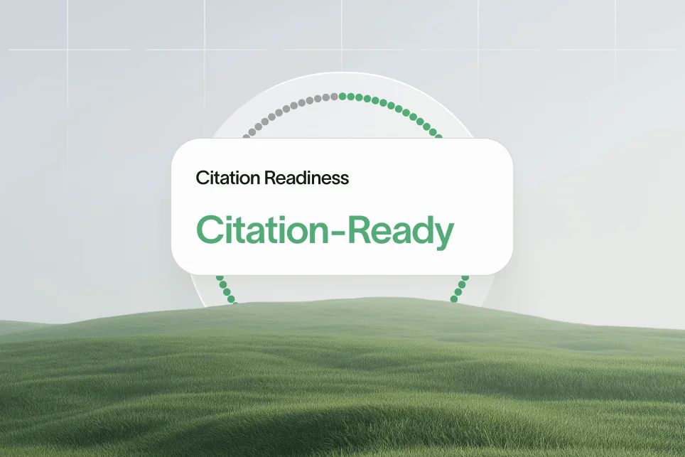 A digital dashboard displaying AI search citations and content performance metrics, shifting focus from rankings to ROI.